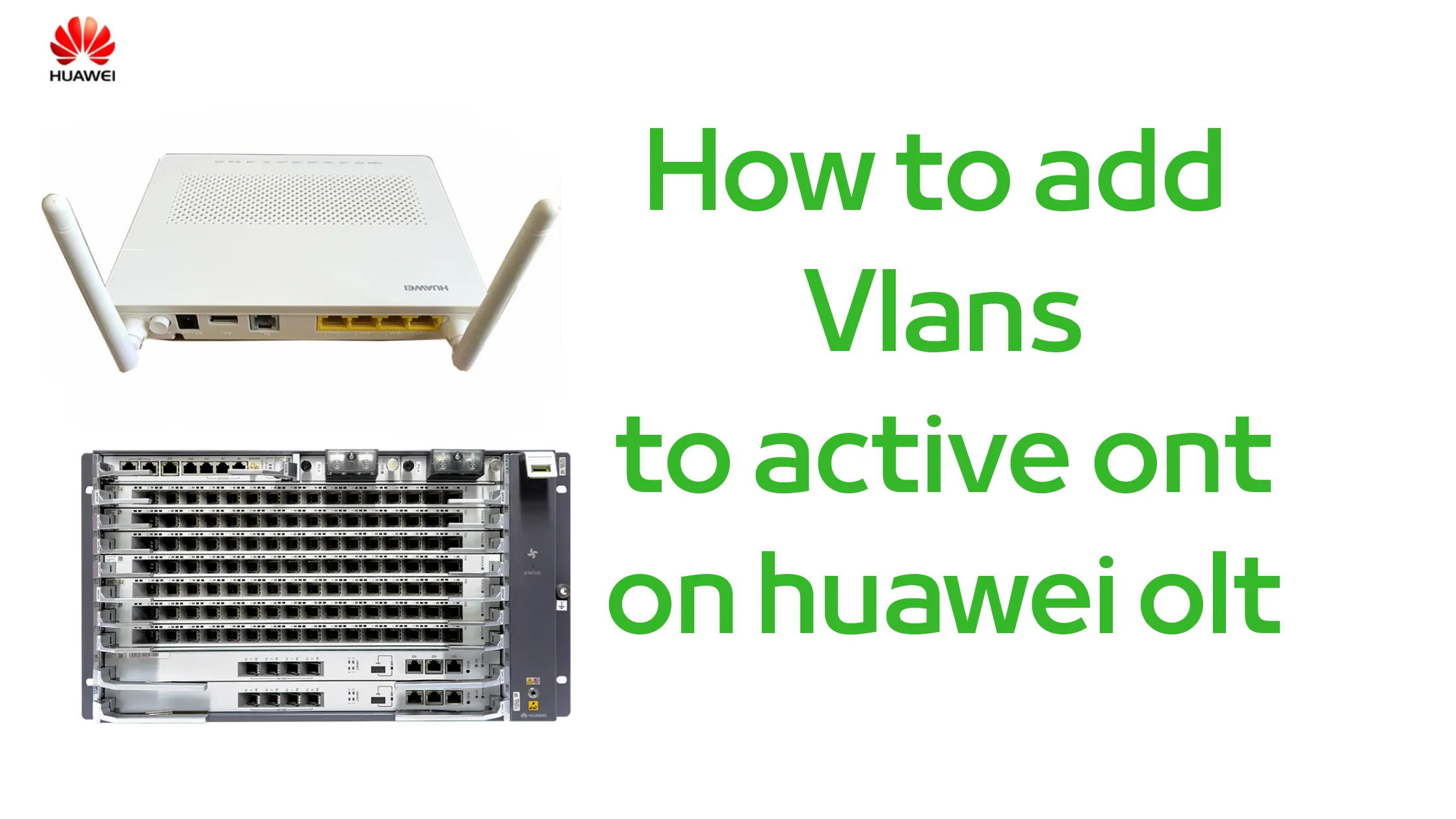 add VLANs to active ONT