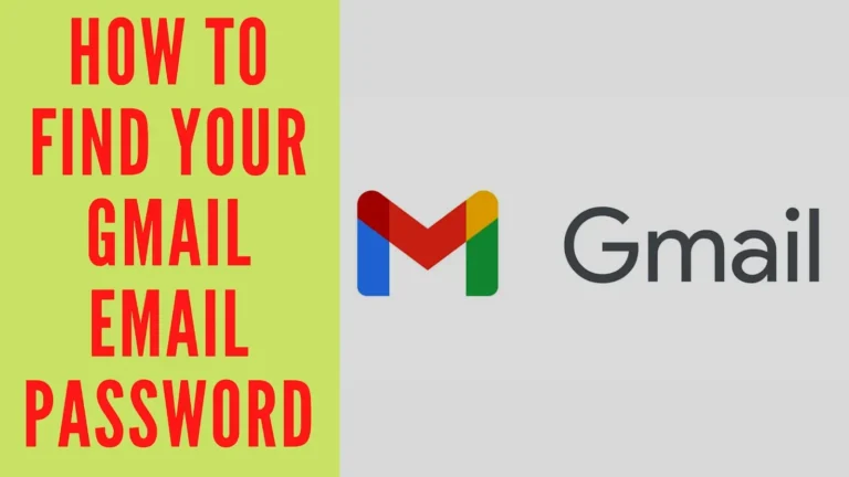 How to find your Gmail email password