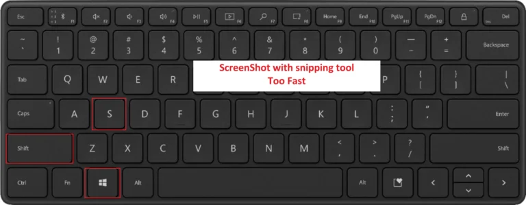 Take a screenshot in Windows with the Snipping Tool