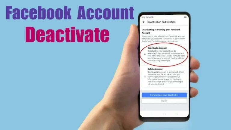 How To Deactivate Your Facebook Lite Account